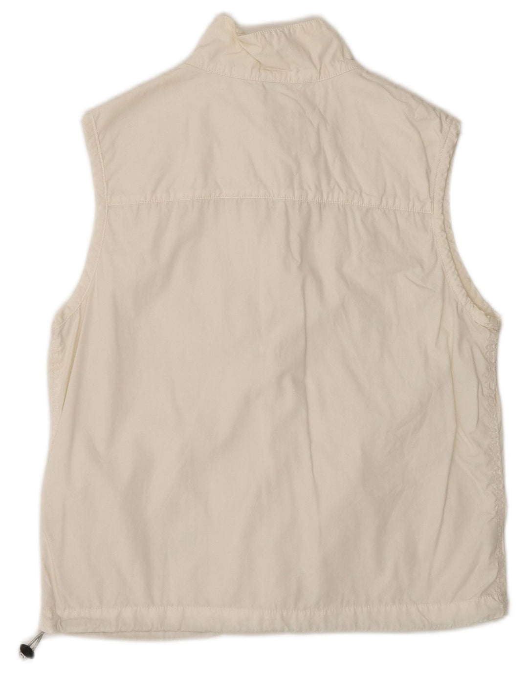 Murphy & Nye Womens Gilet UK 14 Medium White Cotton