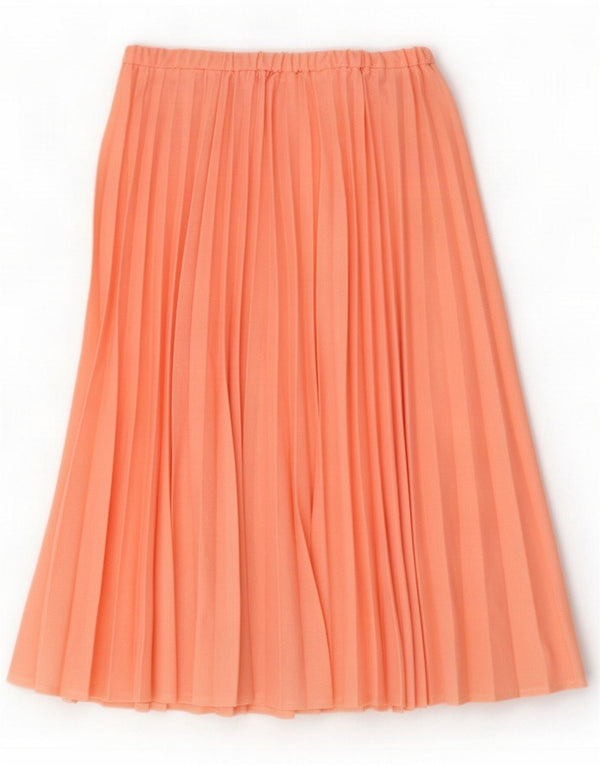 Vintage Womens Pleated Skirt Small W26 Pink