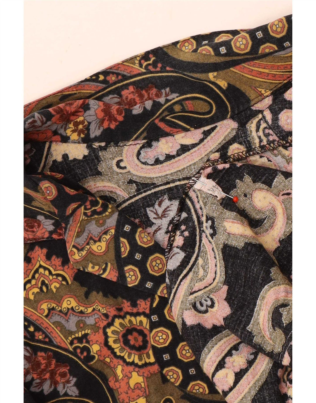 Damska bluzka koszulowa w stylu vintage IT 44 Średnia wielokolorowa paisley
