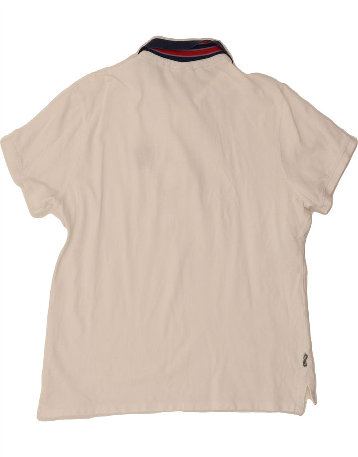 BLAUER Mens Polo Shirt Large White Vintage Blauer and Second-Hand Blauer from Messina Hembry 