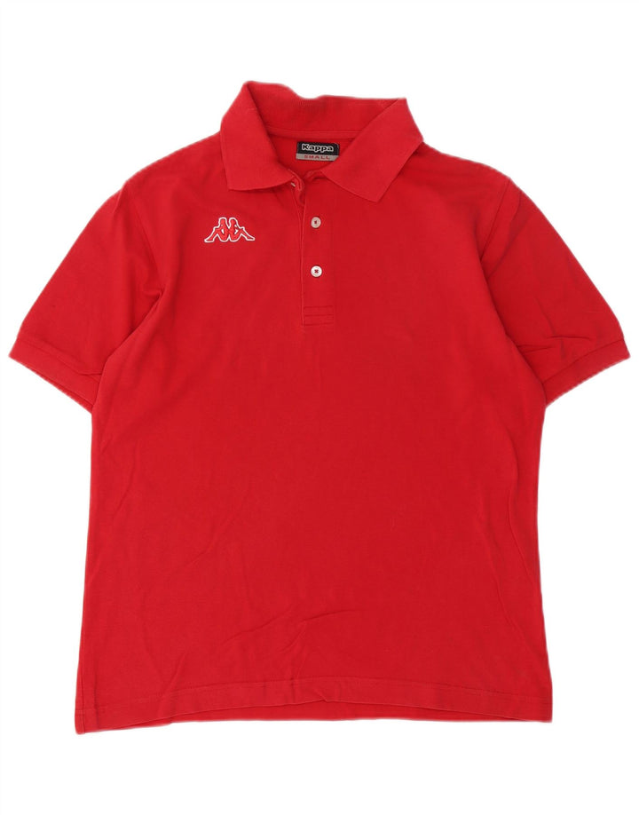 Kappa Mens Polo Shirt Small Red Cotton