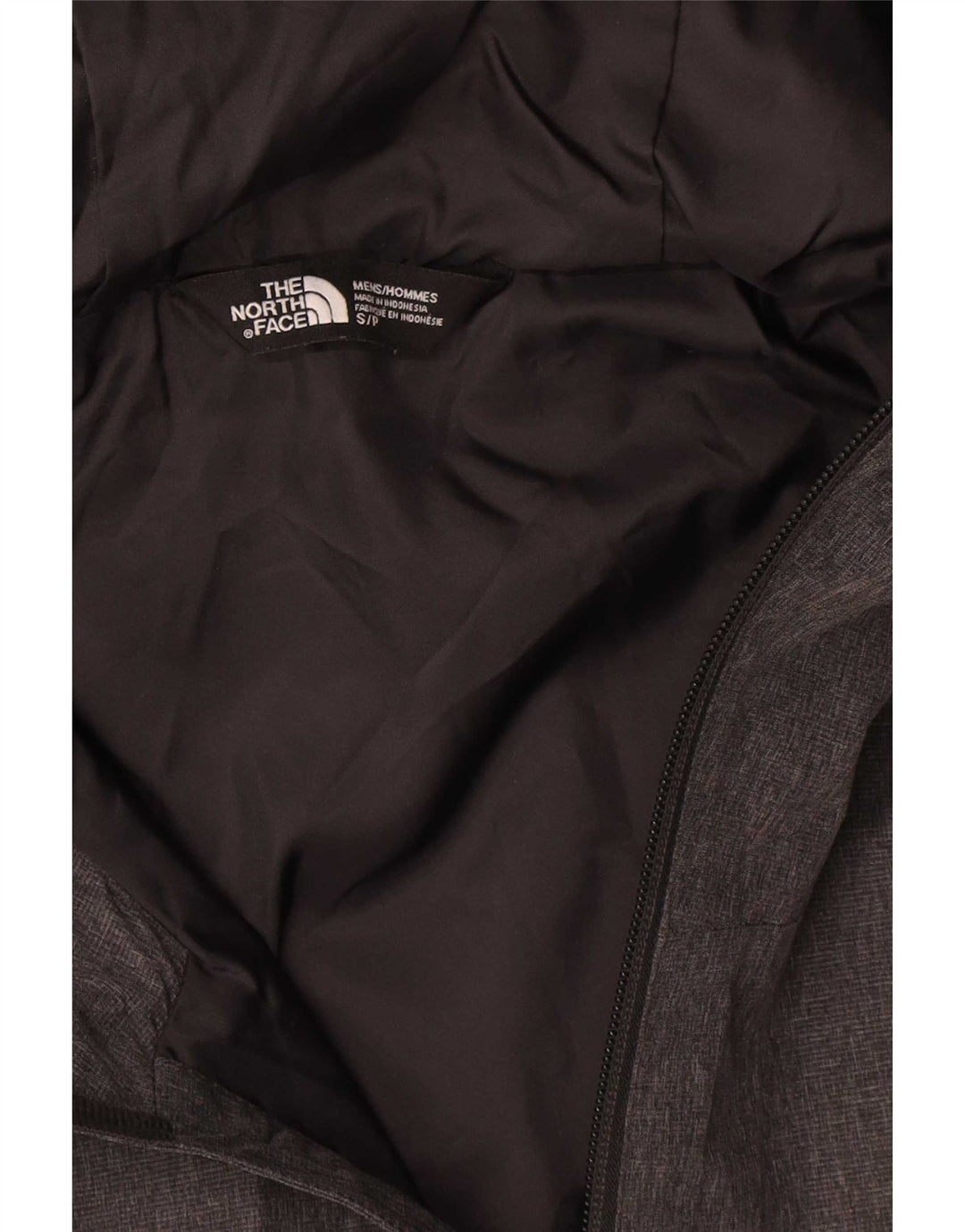 The North Face Mens Hooded Rain Jacket UK 36 Small Grey Polyester