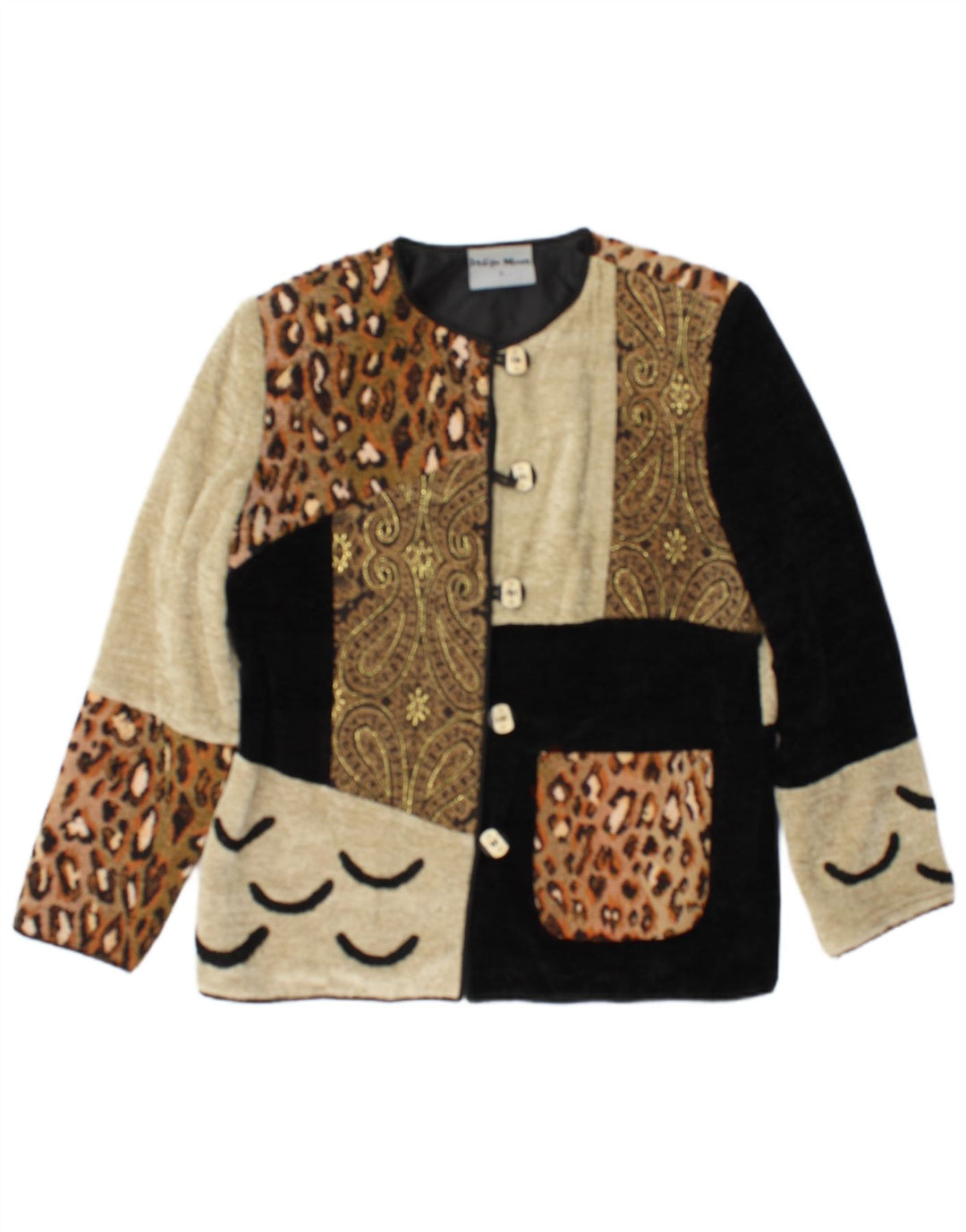 Jachetă blazer supradimensionată pentru femei Indigo Moon UK 10 mic multicoloră