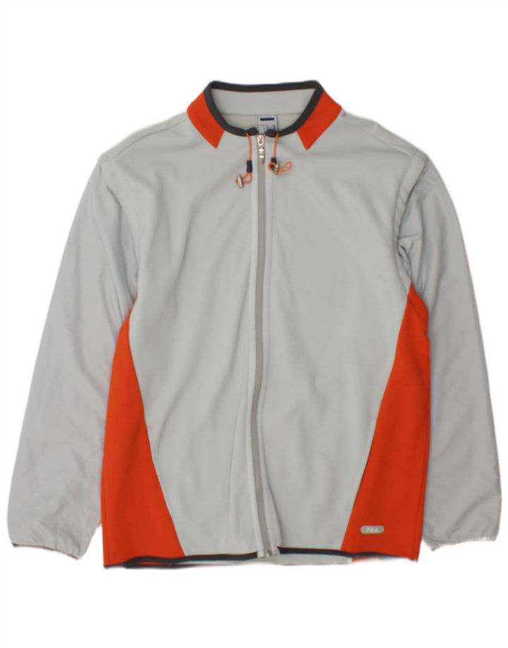 Fila Hombre Chándal Top Chaqueta Poliéster Color Block Gris Medio