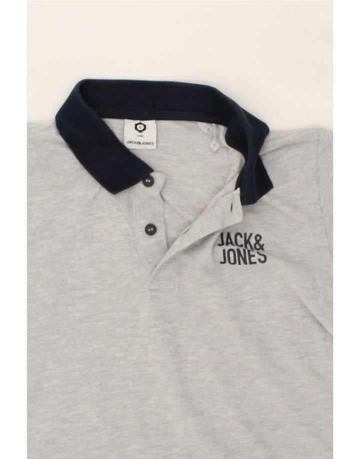 JACK & JONES Mens Polo Shirt Large Grey Cotton Vintage Jack & Jones and Second-Hand Jack & Jones from Messina Hembry 