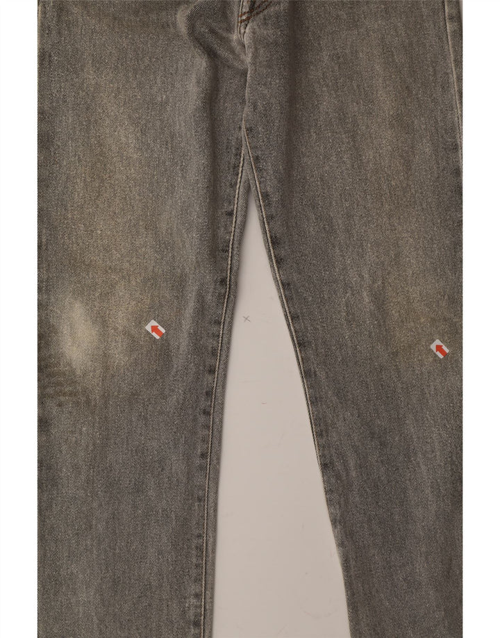 VINTAGE Womens Straight Jeans W32 L31  Grey Cotton Vintage Vintage and Second-Hand Vintage from Messina Hembry 