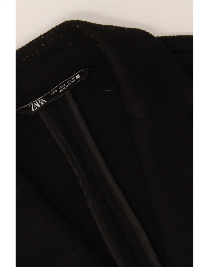 ZARA Manteau homme UK 36 Petit Noir Polyester