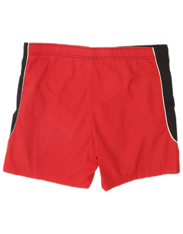Reebok Mens Graphic Swimming Shorts Small Black Colourblock Nylon