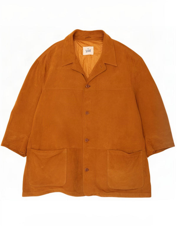 Veste en daim Scout pour homme UK 44 2XL Beige