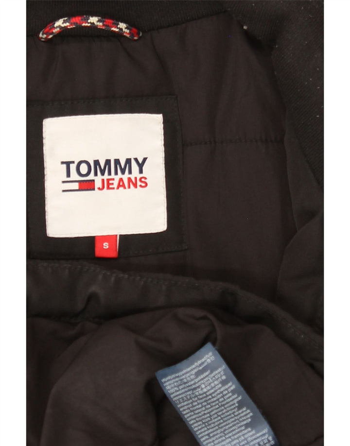 TOMMY HILFIGER Mens Windbreaker Jacket UK 36 Small Black Acrylic Vintage Tommy Hilfiger and Second-Hand Tommy Hilfiger from Messina Hembry 