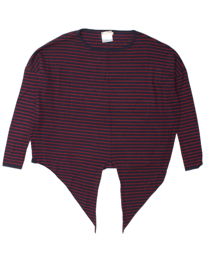 Phase Eight Womens Oversized Top Langærmet UK 16 Large Navy Blue Striped