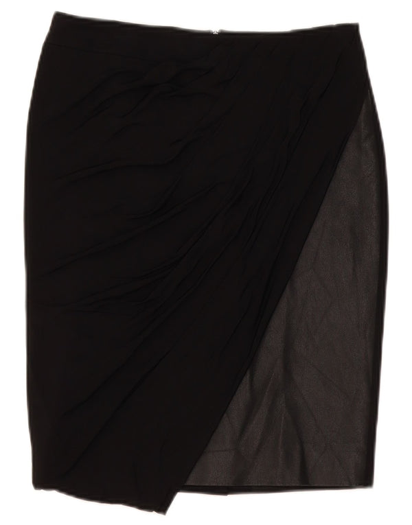 Karen Millen Jupe crayon pour femme UK 10 Small W28 Noir Colourblock Viscose