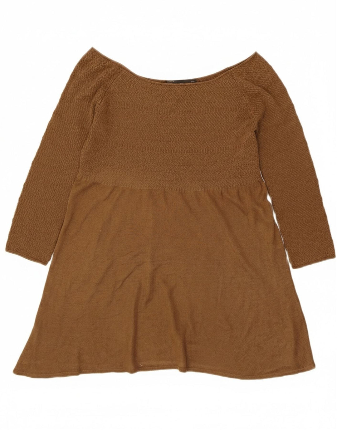 Top Zara da donna con spalle scoperte UK 12 Marrone medio
