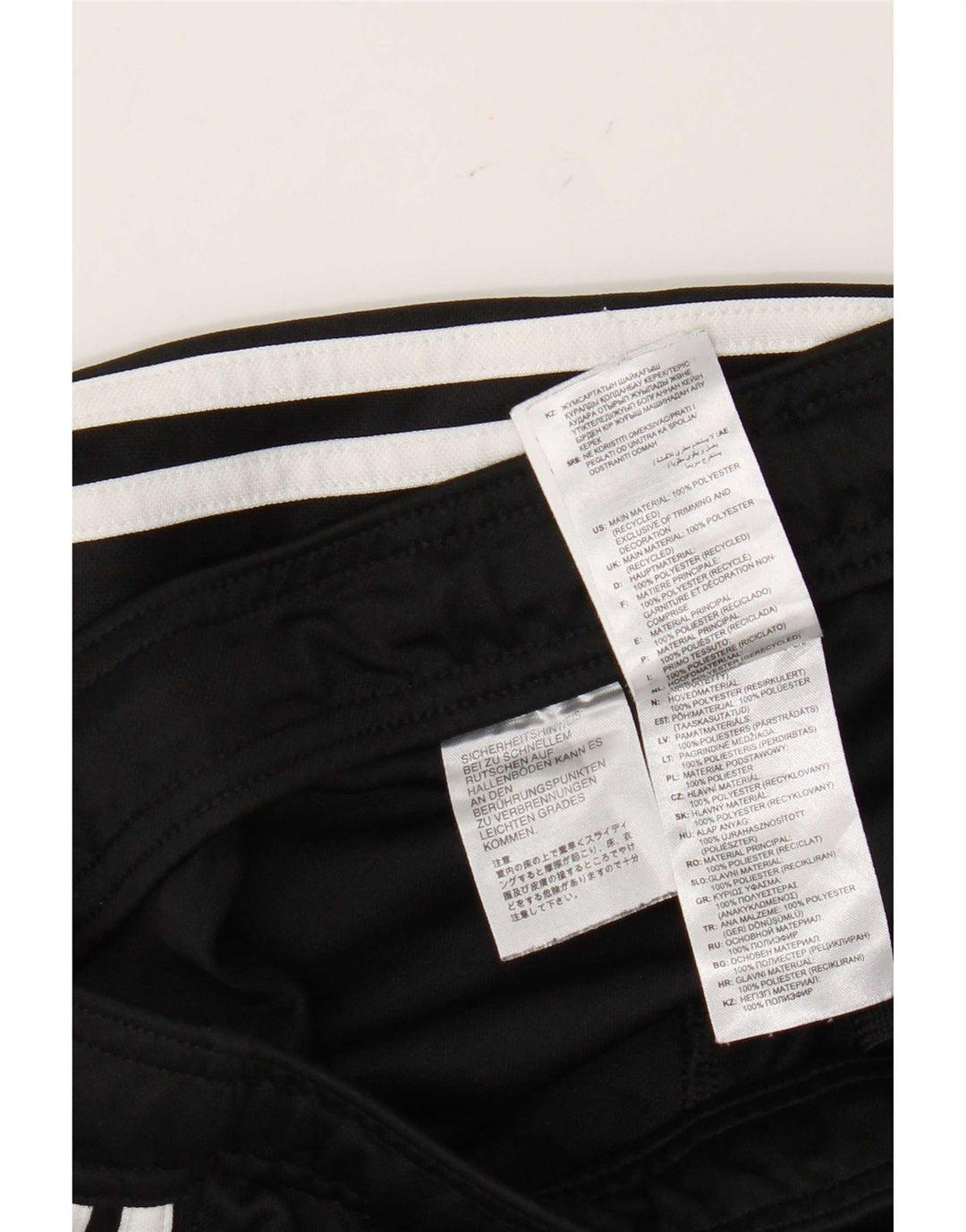 Adidas Mens Tracksuit Trousers Medium Black Polyester
