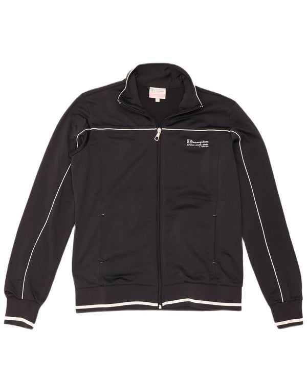 Champion Heritage Fit - Chaqueta de chándal para mujer (talla 40), color negro