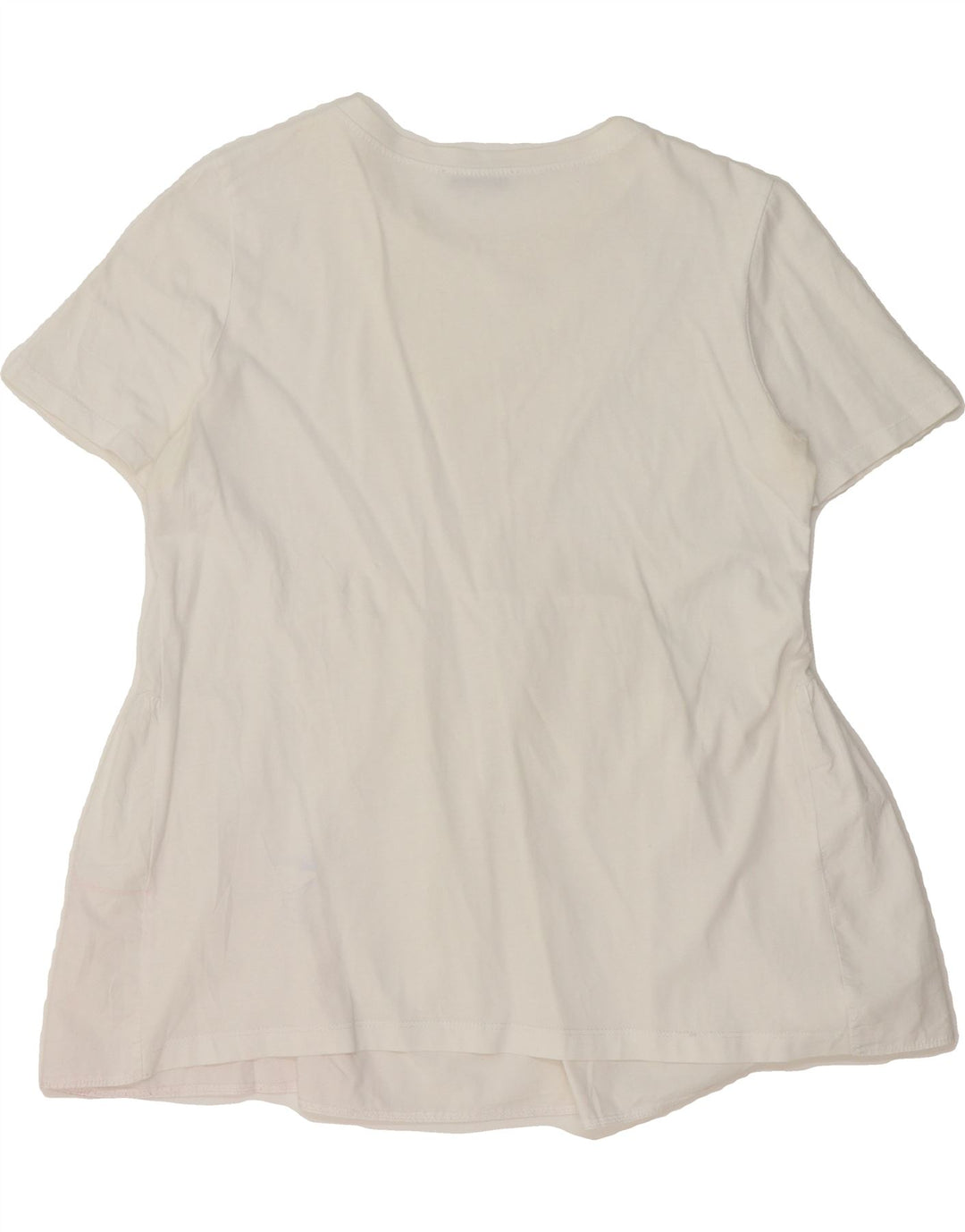 ZARA Womens Blouse Top UK 10 Small White Vintage Zara and Second-Hand Zara from Messina Hembry 