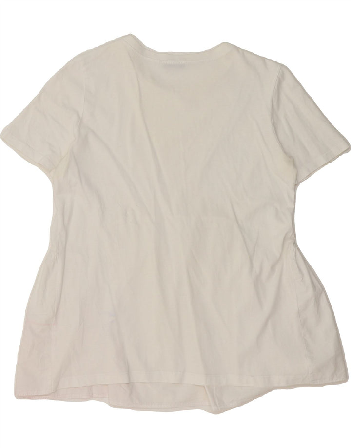 ZARA Womens Blouse Top UK 10 Small White Vintage Zara and Second-Hand Zara from Messina Hembry 
