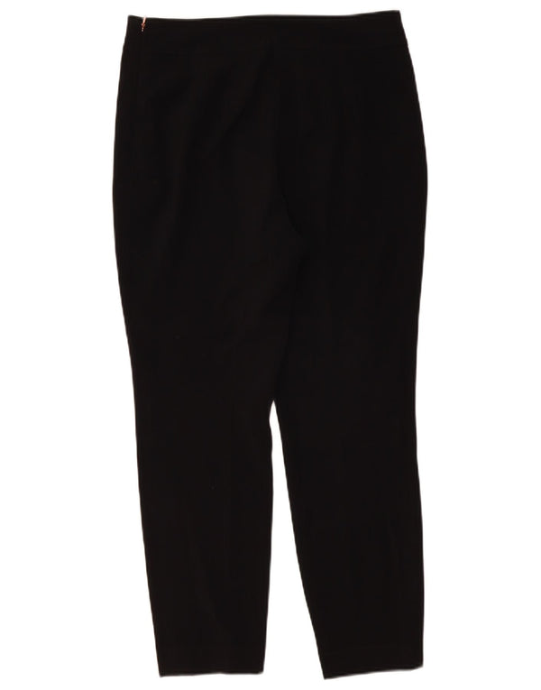 Ted Baker Womens Crop Tapered Suit Trousers Size 2 Small W30 L26 Black
