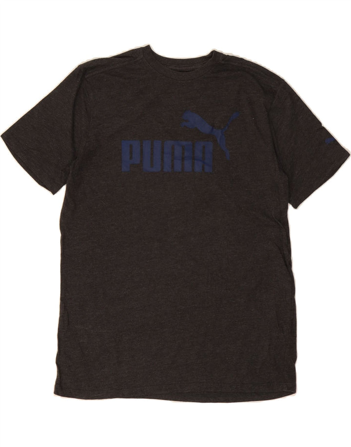 PUMA Mens Graphic T-Shirt Top Small Grey Cotton Vintage Puma and Second-Hand Puma from Messina Hembry 