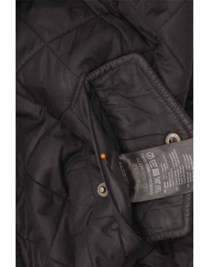 Barbour Herre quiltet jakke UK 36 Small Navy Blue Polyester