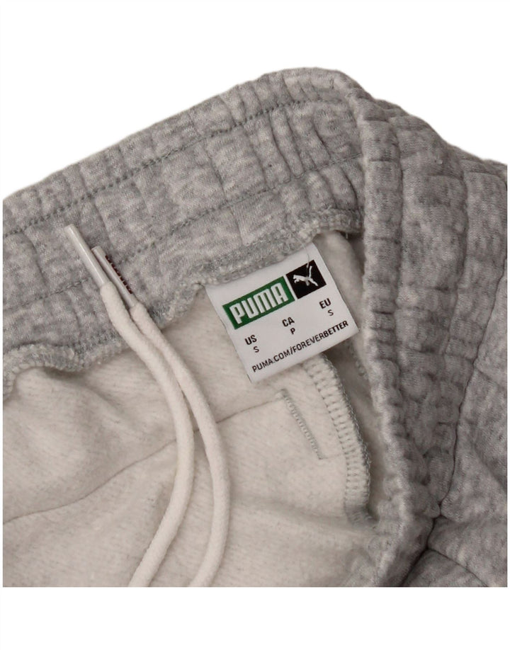 PUMA Mens Graphic Tracksuit Trousers Joggers Small  Grey