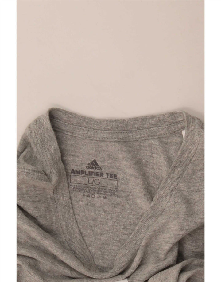 Adidas Mens Graphic T-Shirt Top Large Grey