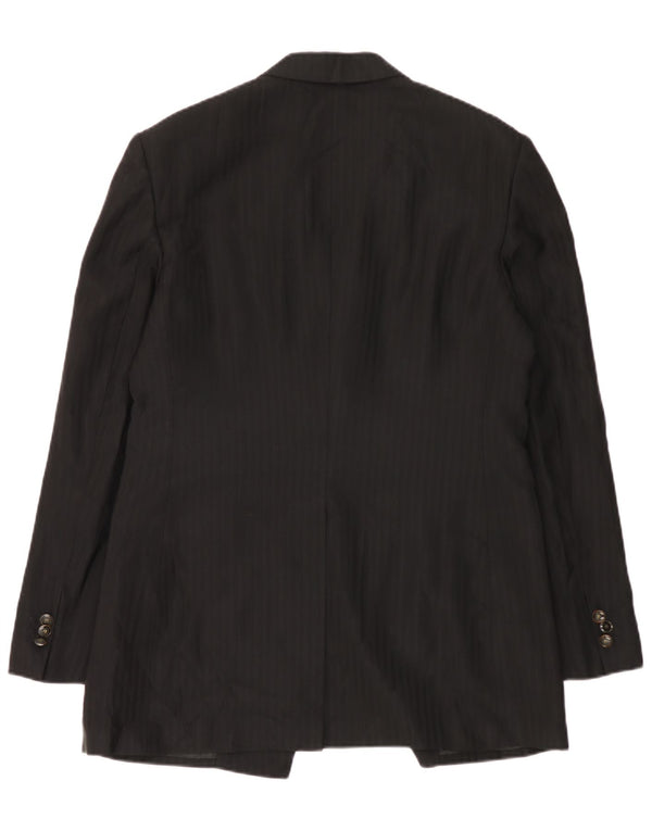 Мужской пиджак на двух пуговицах Carlo Pignatelli IT 54 2XL черный в тонкую полоску