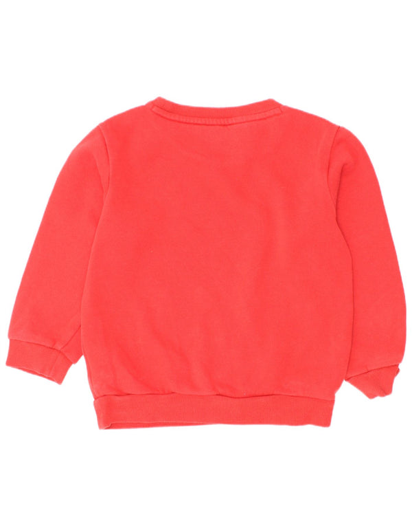 Felpa grafica Adidas da ragazzo, 2-3 anni, in cotone rosso
