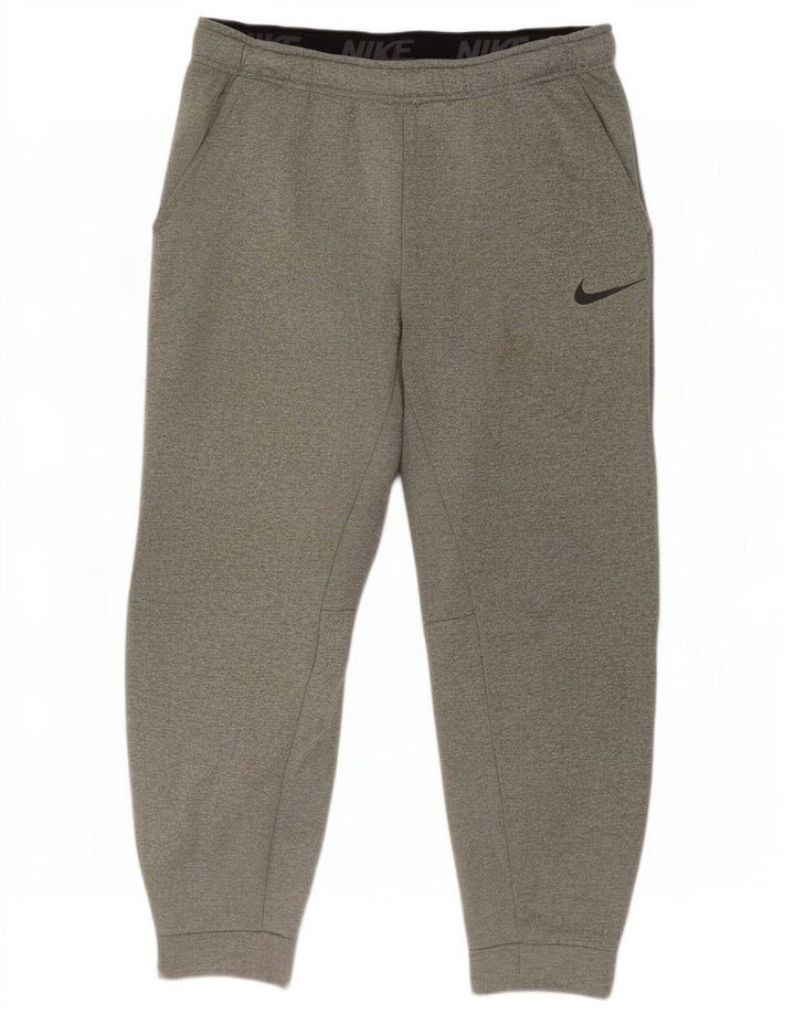 Мужские спортивные брюки Nike Dri Fit, джоггеры, большой серый полиэстер