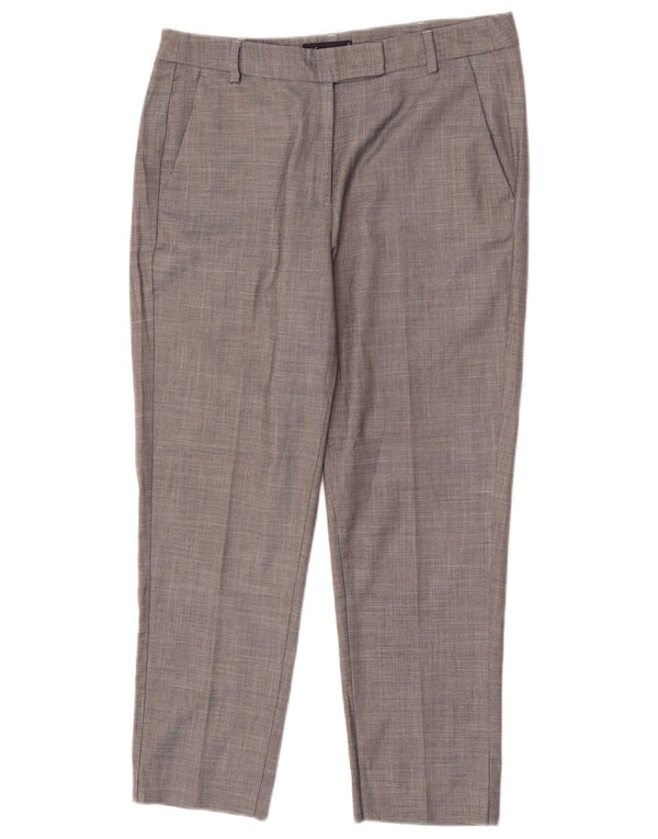 Marks & Spencer Γυναικείο Crop Tapered Παντελόνι UK 12 Medium W30 L25 Grey