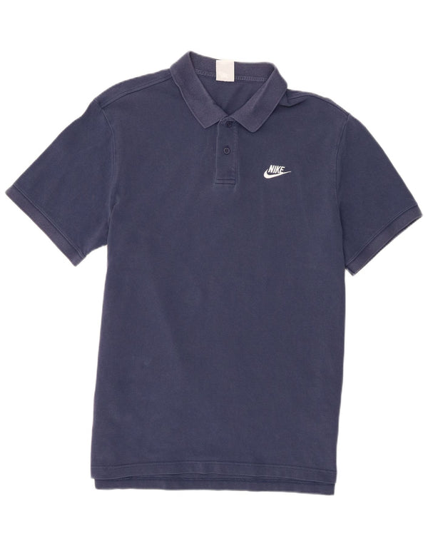 Nike Mens Polo Shirt Large Blue Cotton