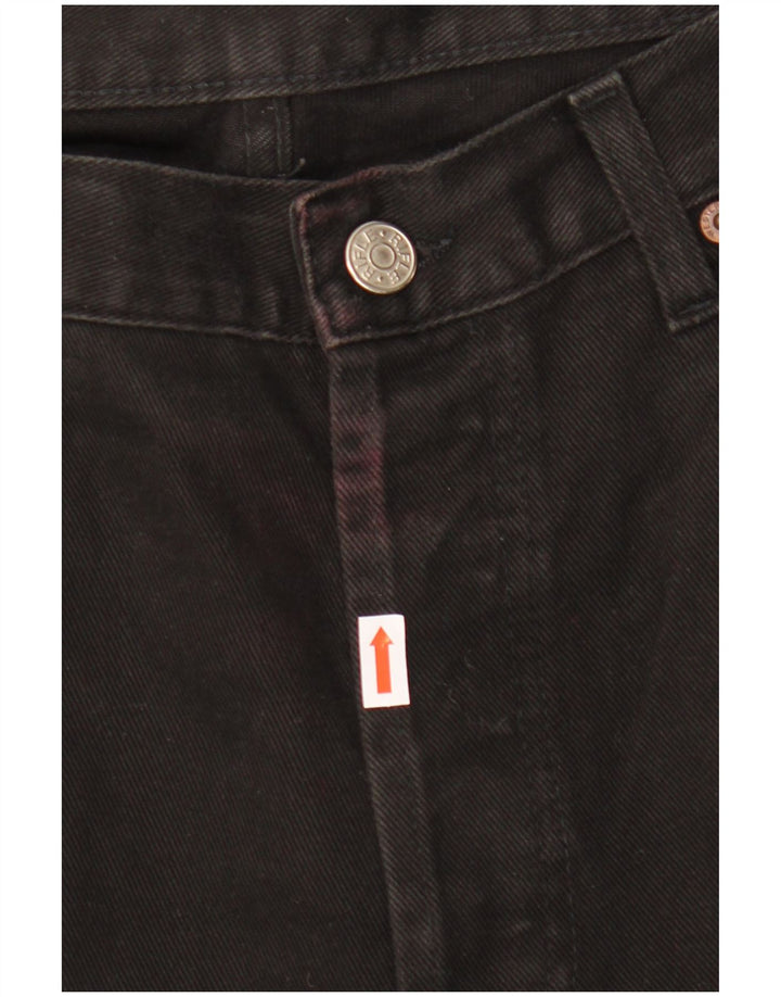 Rifle Womens Straight Jeans W36 L34 Black Cotton