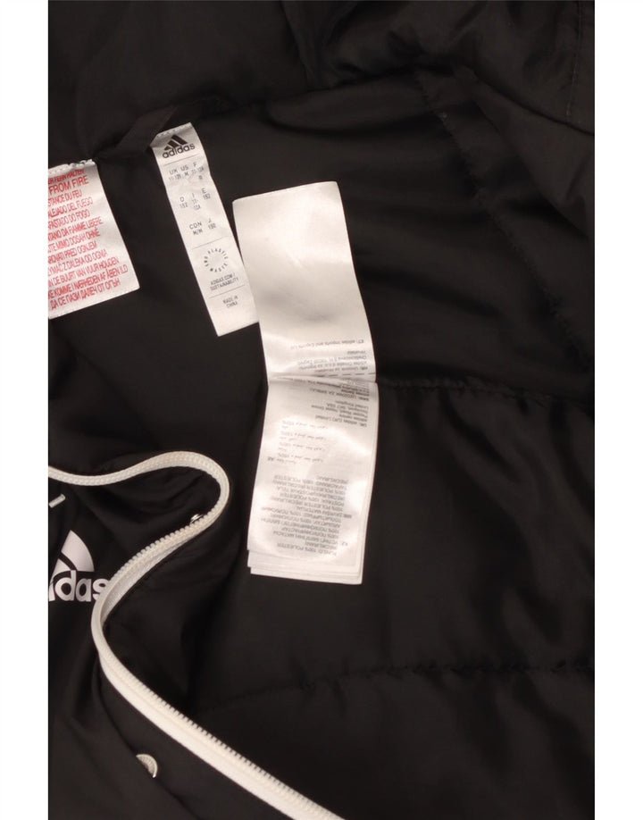 Adidas drenge hættejakke polstret 11-12 år sort polyester