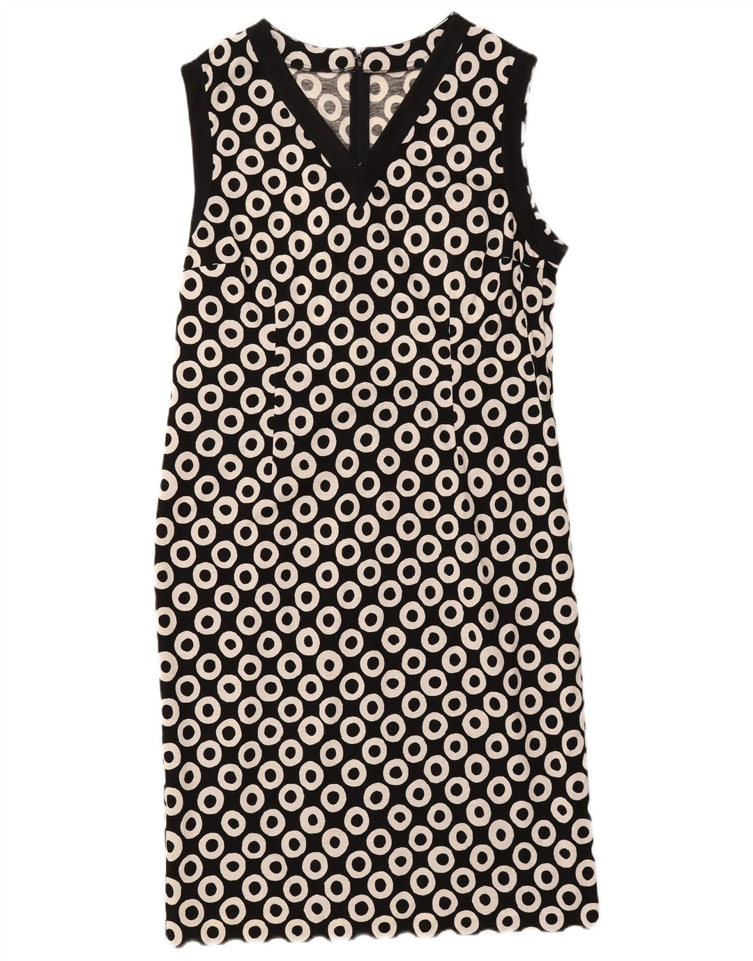 Set da 2 pezzi vintage da donna UK 16 grande nero geometrico