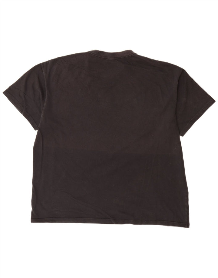 Nike Mens T-Shirt Top 2XL Black Cotton