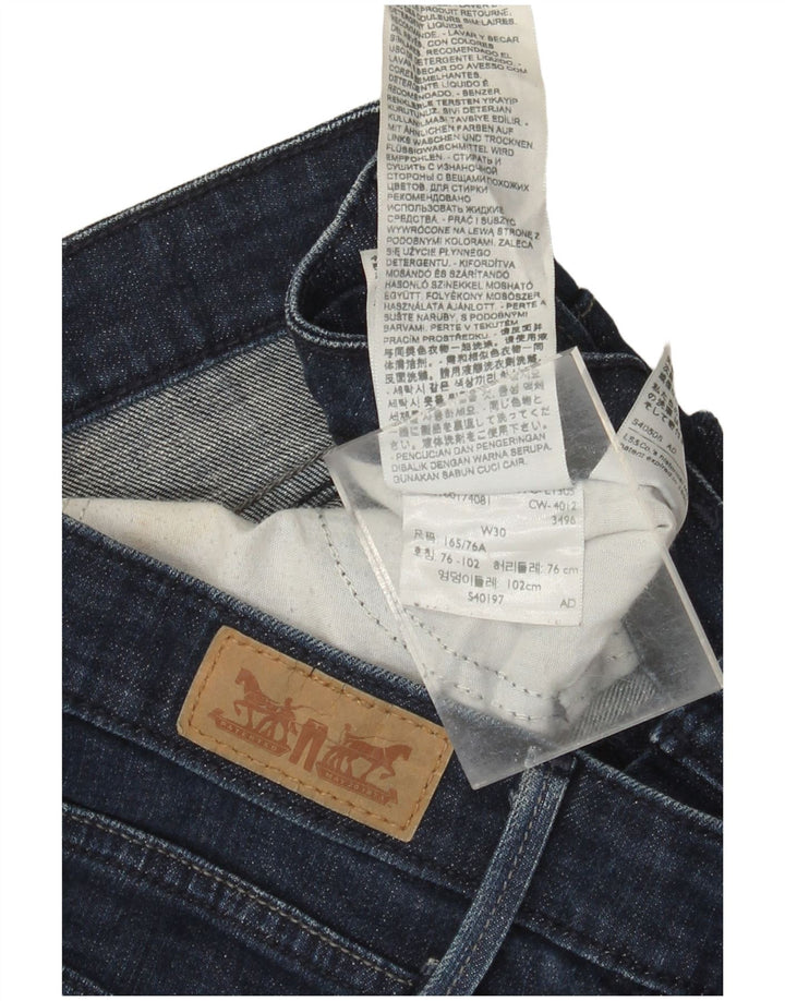 LEVI'S Womens Slim Jeans W30 L27  Navy Blue Cotton