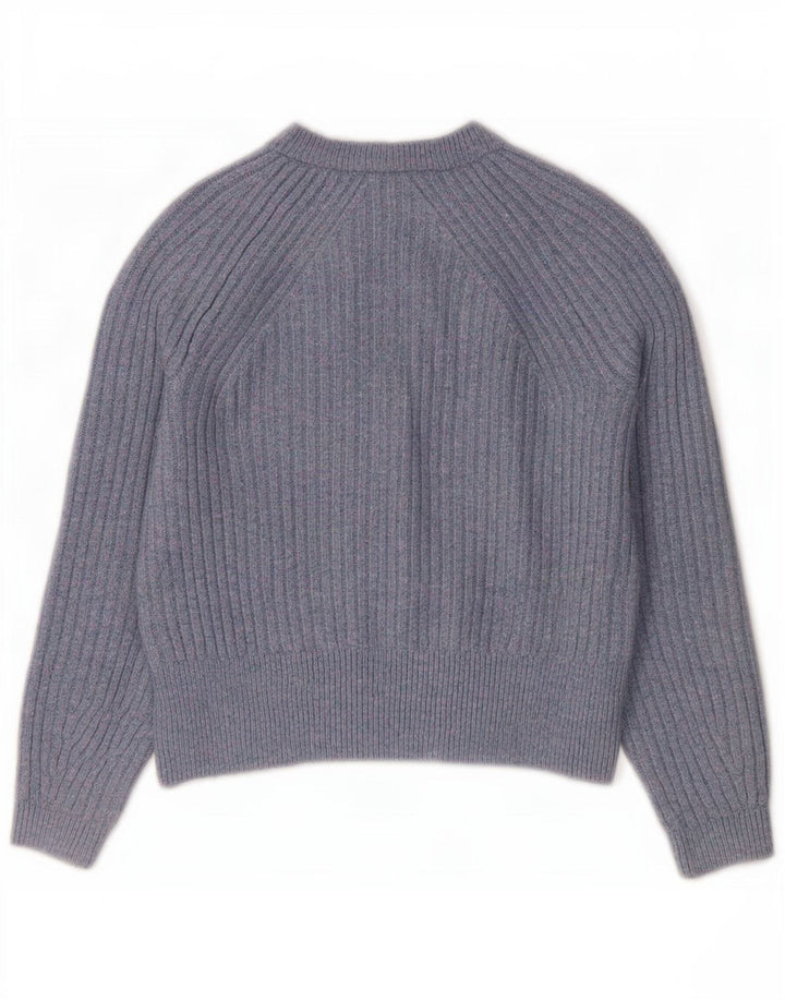 Marks & Spencer Cardigan court surdimensionné pour femme UK 10 Petit Bleu