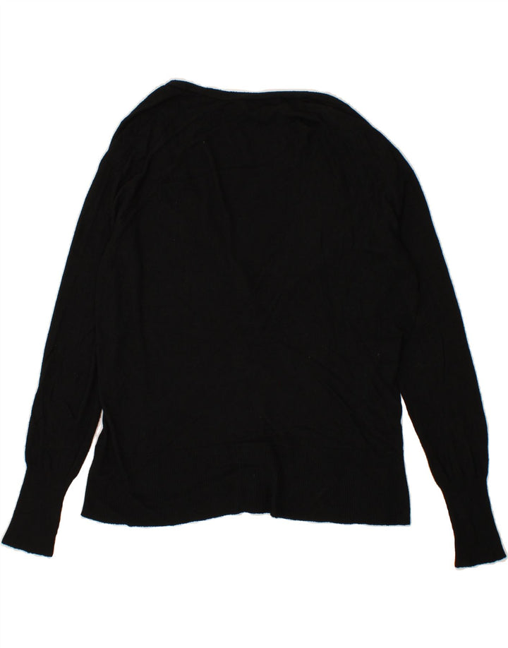MOSSIMO Womens Cardigan Sweater UK 20 2XL Black Nylon Vintage Mossimo and Second-Hand Mossimo from Messina Hembry 