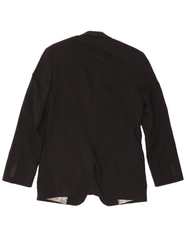 Ted Baker Mens 2 Button Blazer Jacket UK 38 Medium Black Wool