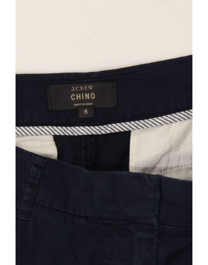 J. CREW Womens Chino Shorts US 8 Medium W34 Navy Blue Cotton Vintage J. Crew and Second-Hand J. Crew from Messina Hembry 