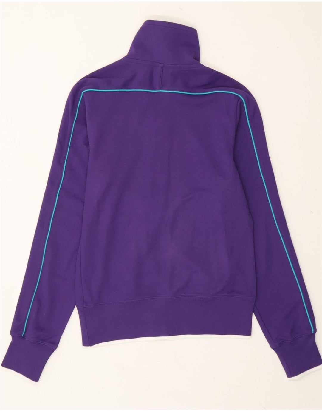 NIKE Womens Tracksuit Top Jacket UK 10 Small Purple Colourblock Polyester Vintage Nike and Second-Hand Nike from Messina Hembry 