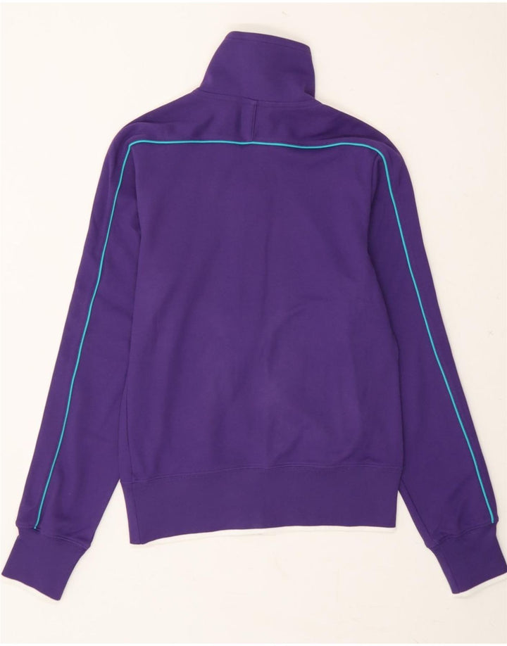 NIKE Womens Tracksuit Top Jacket UK 10 Small Purple Colourblock Polyester Vintage Nike and Second-Hand Nike from Messina Hembry 
