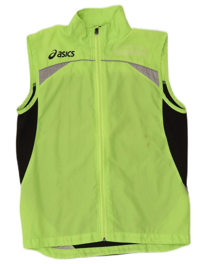 Giacca da ginnastica senza maniche da uomo Asics Small Green Colourblock
