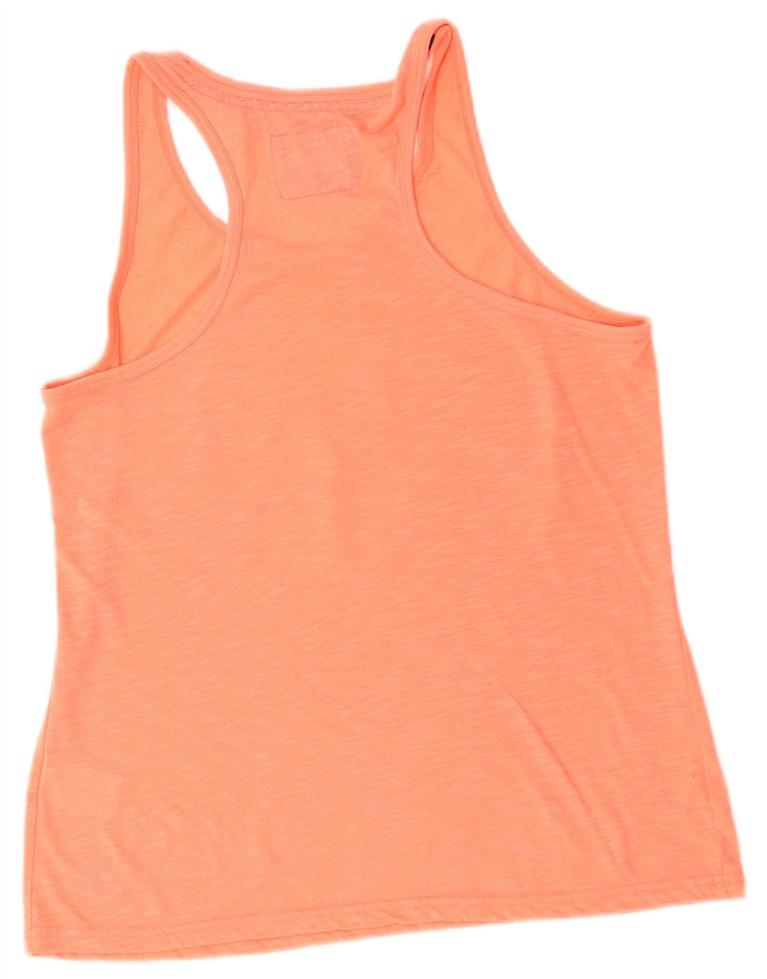 Superdry Womens Graphic Vest Top UK 14 Large Orange Polyester