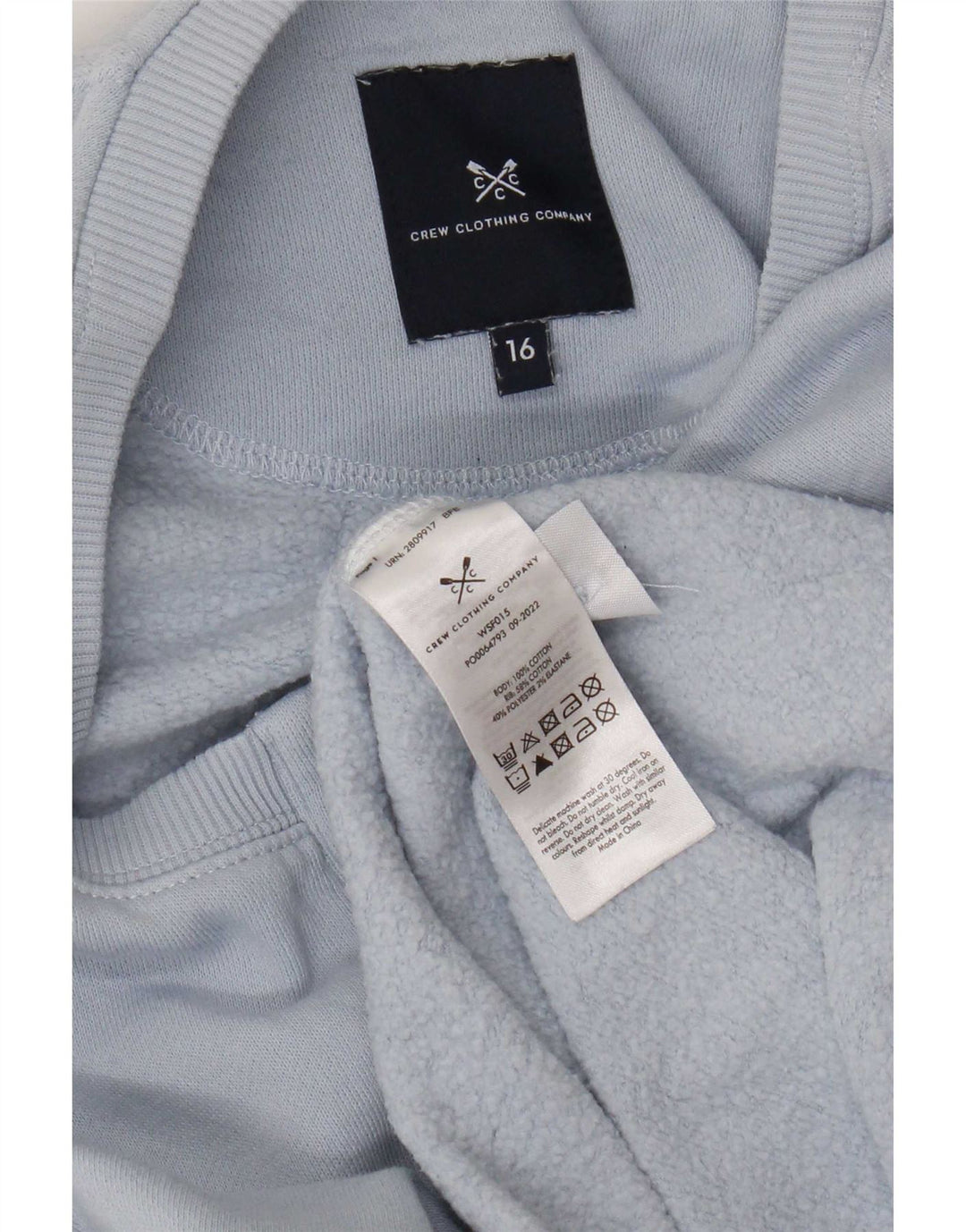 Crew Clothing Womens Oversized Sweatshirt Jumper UK 16 Large Blue