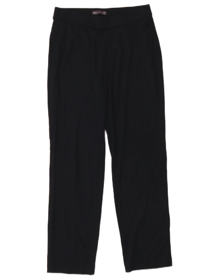 Marks & Spencer Træningsdragtsbukser til kvinder UK 12 Medium Navy Blue Viscose