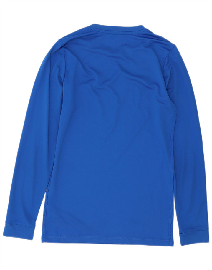 Nike Hommes Dri Fit Haut à manches longues Petit Bleu Polyester