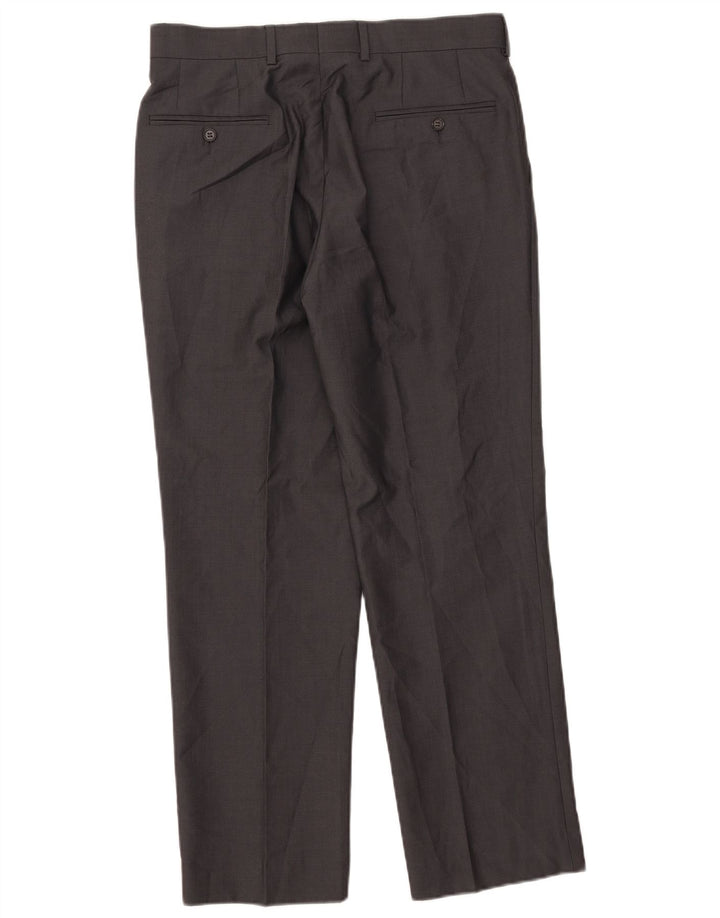 Ted Baker Mens Straight Suit Trousers W33 L29 Grey