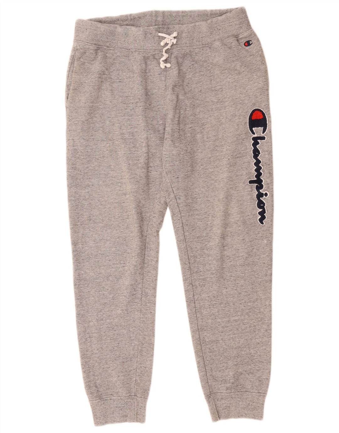 Champion Mens Graphic Tracksuit Trousers Joggers Large  Grey Flecked Cotton