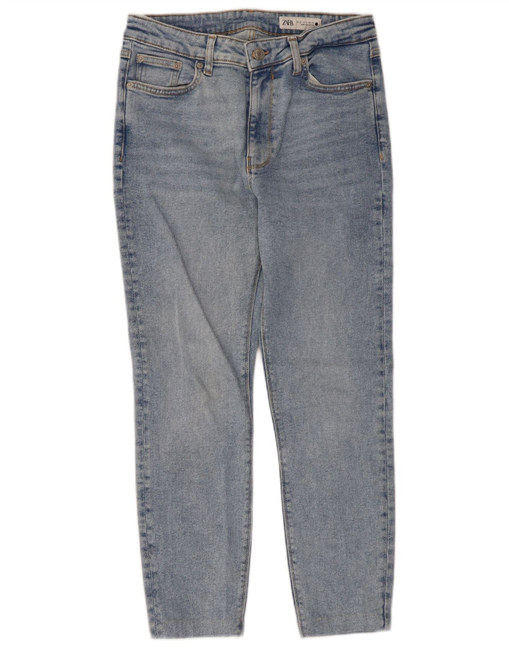 Zara Womens Cropped Jeans EU 42 Large W32 L24 Blue